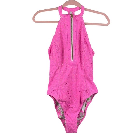 LoveShackFancy Pink One Piece Swimsuit - Picture 2 of 16